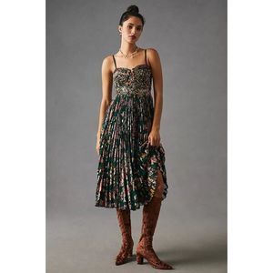 Anthropologie Verb by Pallavi Singhee Smocked Corset Dress Size S